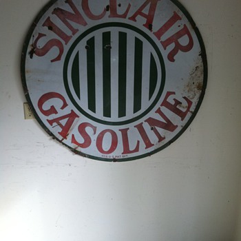 1920's Sinclair single sided porcelain