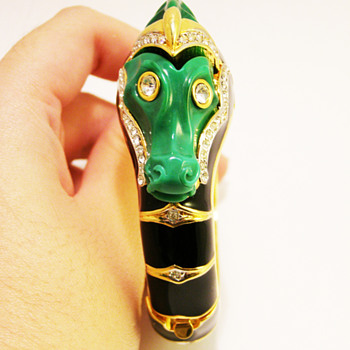 Vintage Kenneth Jay Lane Seahorse Bracelet