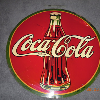 1936 A.A.W. Sign 45 1/2" Diam.