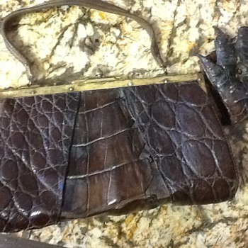 1920s alligator purse - Bags