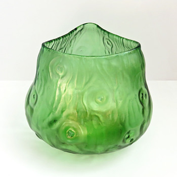 Loetz Triangular Rusticana Vase - Art Glass