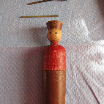 Antique wooden toy soldier