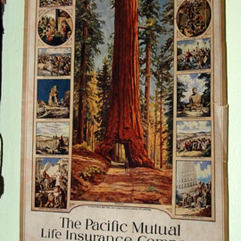 1924 Pacific Mutual Life Insurance Company Calendar - Paper