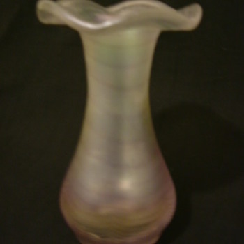 French Iridescent Gallo Vase - Art Glass