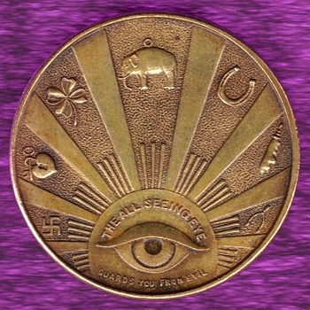 Good Luck Token with Pre-Nazi Swastika - US Coins