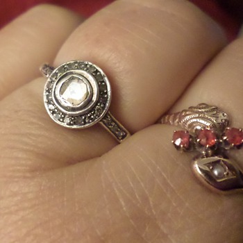 sterling silver diamond ring - Fine Jewelry