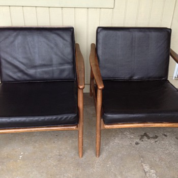 Retro Japanese made Danish lounge chairs