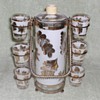 Aldon gold-leaf Decanter and shotglasses set