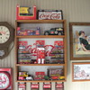 Coca Cola display shelf. 