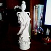 Vintage Blanc de Chine Porcelain Statue of Kwan Yin "Goddess of Mercy" By Homco Circa 1960 /1970