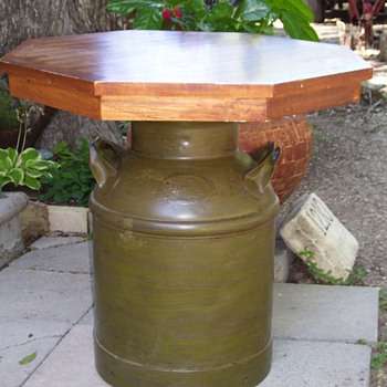 Antique Milk Can Table - Furniture