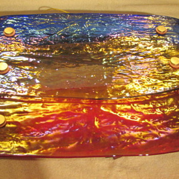 Strips of Colored Glass Bacon Wall Lamp (Unknown Everything)