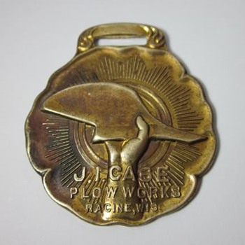 Classic J.I. Case Plow Works Racine Wis Watch Fob - Pocket Watches