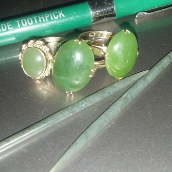 Jade Rings & Jade Tooth Picks  - Fine Jewelry