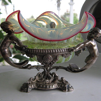 JAM/SUGAR BOWL ENGLISH? or BOHEMIAN? - Art Glass