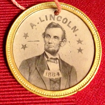 1864 A. Lincoln/A. Johnson Ferrotype - Photographs