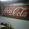 large tin coca-cola sign American Art Works
