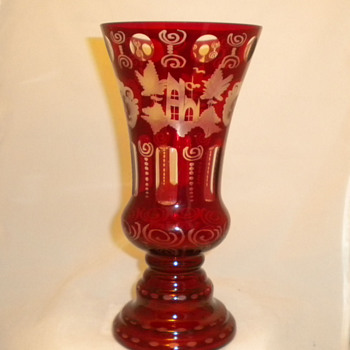 My Red Bohemian Glass