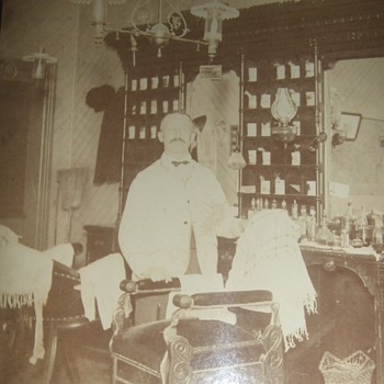 An old time barber shop - Photographs