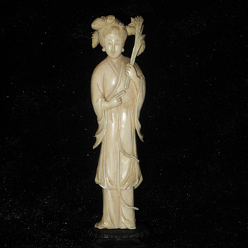Ivory 6" chinese? or Japanese? woman Statue ...Early 1900s?