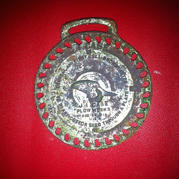 J. I. Case Plow Works watch fob 