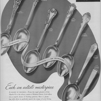 1950 Lunt Silversmiths Advertisement