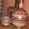 Native American water jug and cup