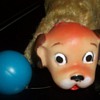 VINTAGE DOG WIND UP TOY JAPAN CUTE TOY WORKS