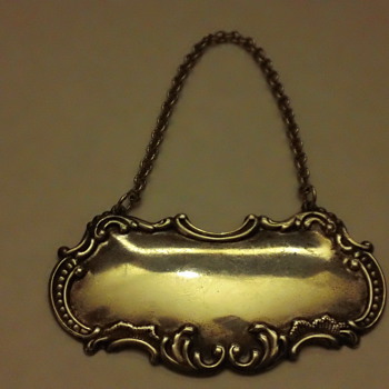 Gorham Sterling Silver Decanter Hanger - Sterling Silver