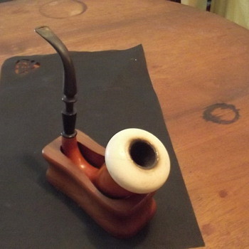 An old favorite - Calabash-Meerschaum Pipe - Tobacciana