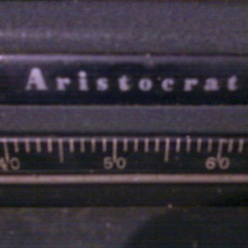 Royal Aristocrat portable typewriter with case