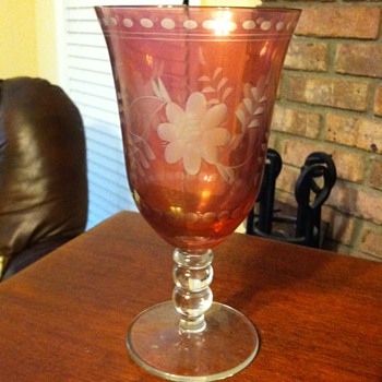 Etched Glass. No marks. Any ideas on origin? - Glassware