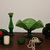 my collection of green glass!