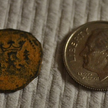 Shipwreck coin found metal detecting - US Coins