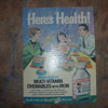 60s rexall drug store cardboard poster
