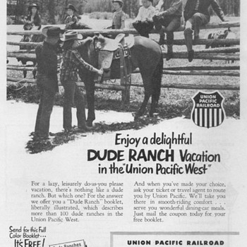 1952 - Union Pacific Railroad Advertisements