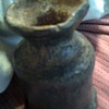 very old lead container??