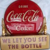 1950's Coca Cola point of sale sign