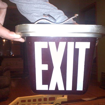 Vintage Exit sign 