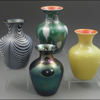 Imperial Lead Lustre Vases in Shape 618 - Imperial Glass Company, Bellaire, Ohio, 1925-26 - Art Glass