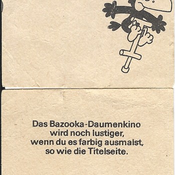Old German Bazooka Joe comics