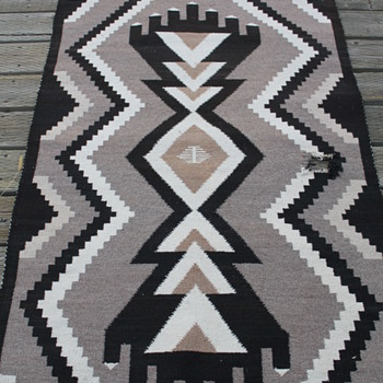 Two Gray Hills? wool Navajo? rug - Rugs and Textiles