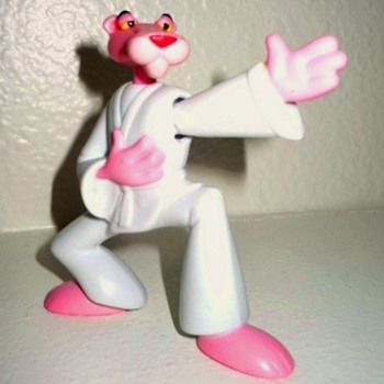 Karate Pink Panther figure