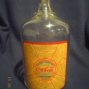 1930's Coca-Cola Glass Syrup Jug - Coca-Cola