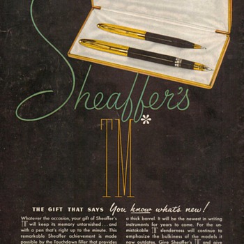 1951 - Sheaffer's Pens "Crest Deluxe" Advertisement