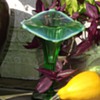 Dugan Emerald Opalescent JIP Vase