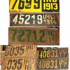 Indiana license plate collection 1913-1930