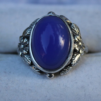 Not identified as Bernard Instone blue stone ring - Fine Jewelry