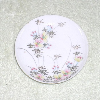 Porcelain cup saucer hand-painted floral