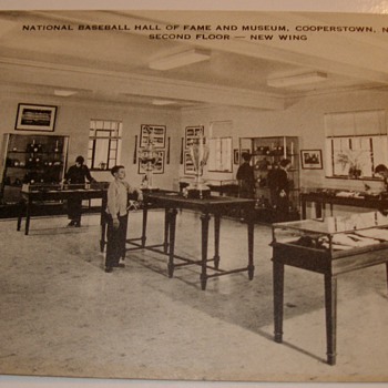  1950's NatiBaseball HOF Museum Artvue Postcard Cooperstown, New York 2nd Floor